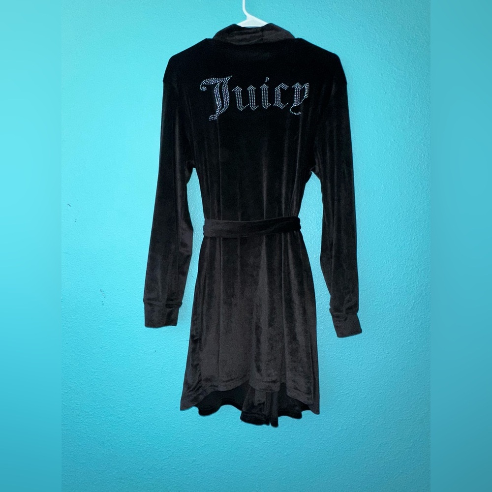 Juicy Couture Black Velour Garment